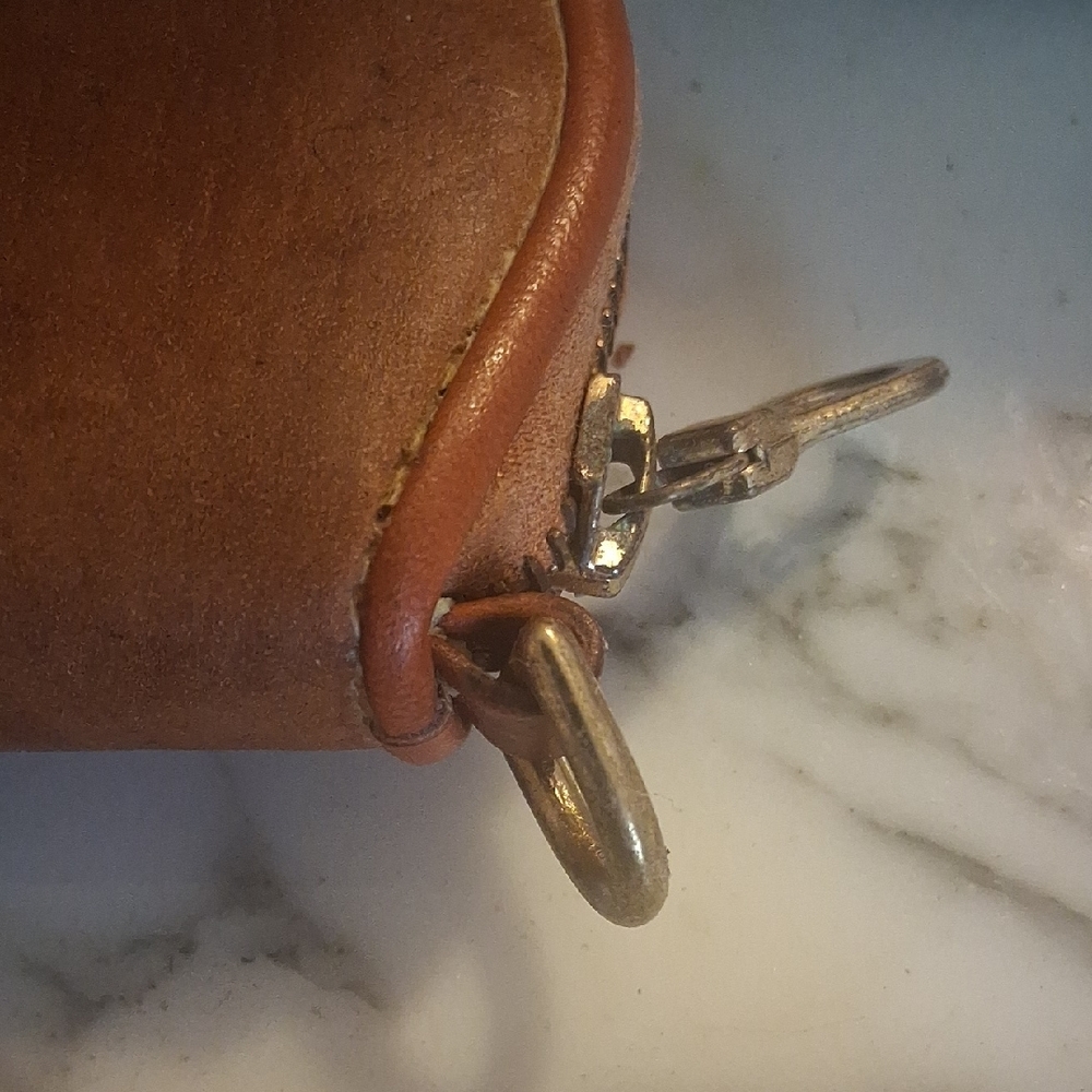 Dooney & Bourke Brown Leather Coin Purse - Picture 5 of 12